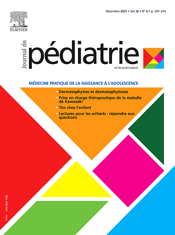 Go to journal home page - Journal de Pédiatrie et de Puériculture